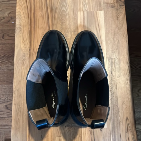 Santoni chunky leather ankle boots size 40/ US 9, no box, priced to sell - Picture 8 of 9